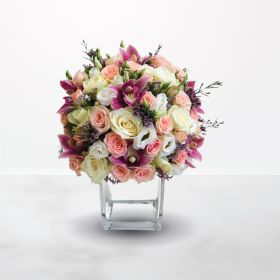 flowers, flora, flower, ksa, riyadh, delivery, same-day, online, flowers-for-office, flowers-for-home, peach, purple, white, glass-vase, eustoma, rose, roses, cymbidium, miss-you, engagement, thank-you, best-wishes, mother's-day, mother, birthday, new-bor