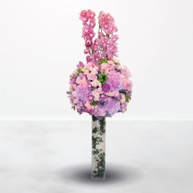 Beauty Overloaded, pink, vase, for-her, female, rose, hydrangea, orchid, cymbidium, Birthday, Anniversary, Housewarming, New-Baby, Graduation, grad, Thank-You, Get-Well, Miss-You, Wedding, Congratulations, congrats, Best-Wishes, Engagement, Mother's-Day, 