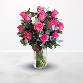 Simple joy, pink, rose, roses, saudi, ksa, delivery, online, sameday, same-day, flowers, flora, flow, floral, florist, saudi-florist, online-flowers-ksa, flowers-online, riyadh, silver-leaves, for-her, grad, graduation, birthday, best-wishes, congrats, co