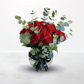 Let's be Romantic, red, roses, rose, foam-arrangement, vase-arrangement, saudi, ksa, delivery, online, sameday, same-day, flowers, flora, flow, floral, florist, saudi-florist, online-flowers-ksa, flowers-online, Riyadh-flowers, fresh-flowers-in-ksa, riyad