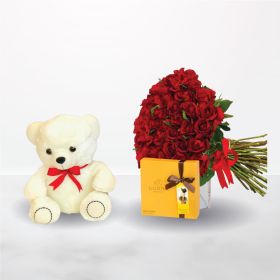 Valentine's Special, red, rose, roses, red-roses, hand, hand bouquet, teddy, bear, chocolate, godiva, for him, for her, unisex, female, male, saudi, ksa, delivery, online, sameday, same-day, flowers, flora, flow, floral, florist, saudi-florist, online-flo