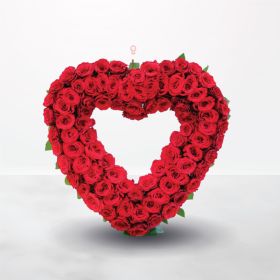 Love Heart, Anniversary, red, rose, red-roses-heart-shape, heart-shape-roses, red-roses, for him, for her, unisex, male, female, saudi, ksa, delivery, online, sameday, same-day, flowers, flora, flow, floral, florist, saudi-florist, online-flowers-ksa, flo