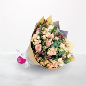Tender-Wishes, rose, pink, hand, hand-bouquet, Engagement, New-Born, Get-Well, Congratulations, Graduation, Birthday, Anniversary, Housewarming, Best-Wishes, Thank-You, Mothers-Day, Miss-You, mother, back-to-school, flowers, flora, flow, floral, pink-octo