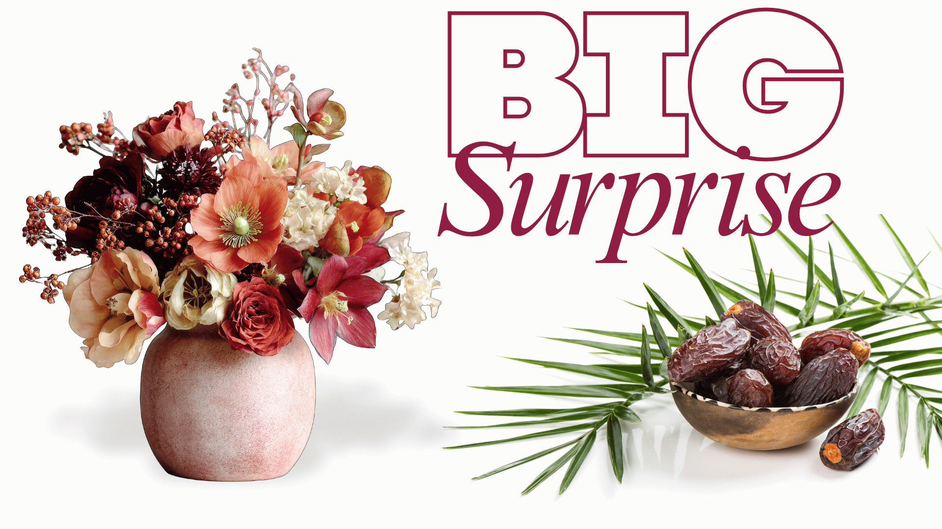 استمتع بالتمر مع الزهور